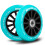 Ruedas de scooter 100 mm turquesa 2 uds 1