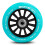 Ruedas de scooter 100 mm turquesa 2 uds 2
