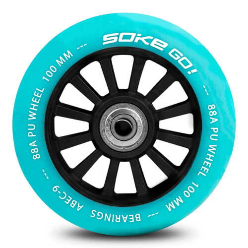 Ruedas de scooter 100 mm turquesa 2 uds 1