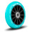 Ruedas de scooter 100 mm turquesa 2 uds 4
