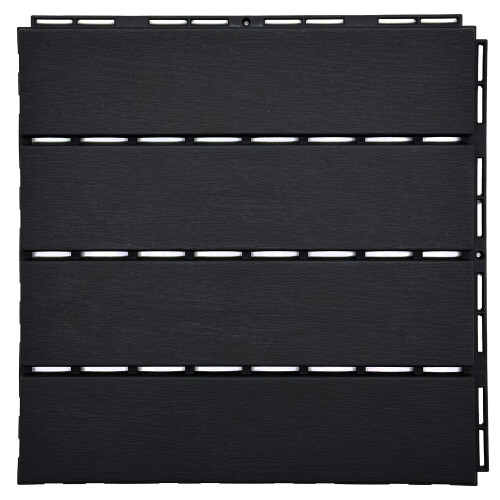 (1 Tile (Sample)) Polydeck Black PVC Decking Tiles for Outdoors 2
