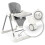 Chaise haute Nukido Elite grise 13