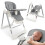 Chaise haute Nukido Elite grise 1