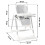 Chaise haute Nukido Elite grise 4
