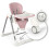 Chaise haute Nukido Elite rose 13