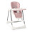 Chaise haute Nukido Elite rose 2