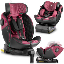 Siège auto Nukido Prestige Line Noir/Rose 0-36 kg ISOFIX