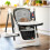 Chaise haute Nukido Elite noire 10