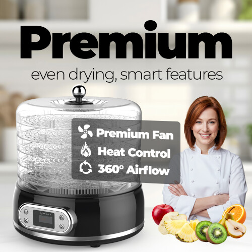 Nebula Nebula 450W Mini 5 Tray Food Dehydrator | Adjustable Temperature 2