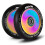 Ruote monopattino 110 mm arcobaleno completo 2 pezzi 1