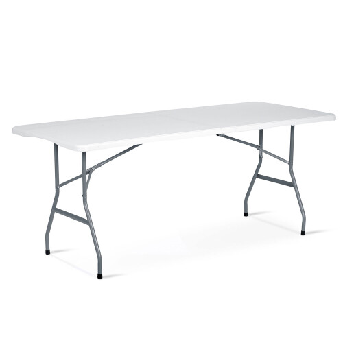 Table de jardin pliante Plonos blanche 180 cm 1