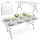 Table de jardin pliante Plonos blanche 180 cm 1