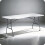 Table de jardin pliante Plonos blanche 180 cm 8