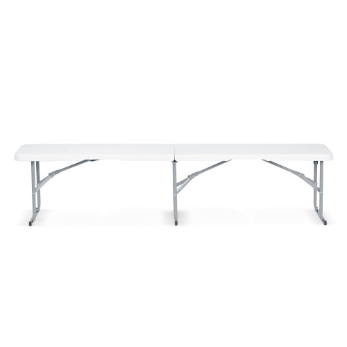 Banc de jardin pliant pour restauration 180 cm Plonos blanc 1