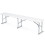 Banc de jardin pliant pour restauration 180 cm Plonos blanc 3