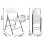 Chaises de jardin pliantes Sofotel PL-404 lot de 4 5