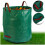 Panier de jardin pour feuilles 272 l Plonos PL-524 vert 1
