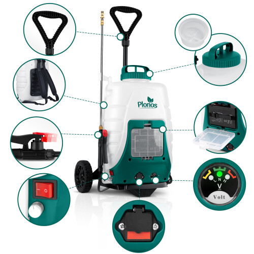 Accu-spuitmachine met kar Plonos PL-601 1