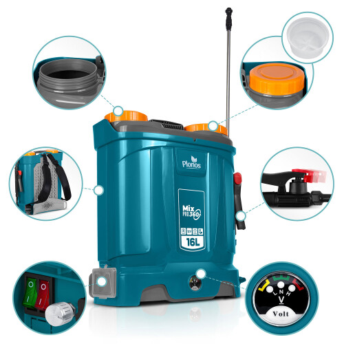 Spruzzatore a batteria con miscelatore Plonos PL-604 2