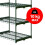 Scaffale per serra 69 x 49 x 125 cm Plonos 4921 2