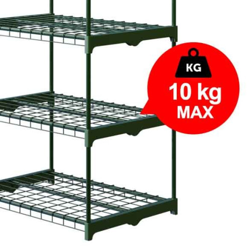 Scaffale per serra 69 x 49 x 125 cm Plonos 4921 1