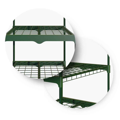 Scaffale per serra 69 x 49 x 125 cm Plonos 4921 2