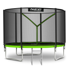Trampoline de jardin Neo-Sport de 183 cm avec filet et échelle d'extérieur