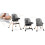 Chaise d'alimentation Nukido Tilo gris-noir 8
