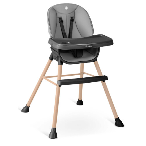 Chaise d'alimentation Nukido Tilo gris-noir 2