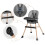 Chaise d'alimentation Nukido Tilo gris-noir 10