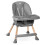 Chaise d'alimentation Nukido Tilo grise 3
