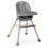 Chaise d'alimentation Nukido Tilo grise 2