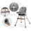 Chaise d'alimentation Nukido Tilo grise 10