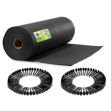 Agrotextile de jardin 1,6 mx 100 m + 100 épingles Plonos