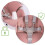 Chaise haute Nukido Belo rose avec table 12