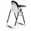 Chaise haute Nukido Belo noire avec table 2