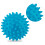 Palla per massaggio e fitness 7,5 cm NS-957 blu 3