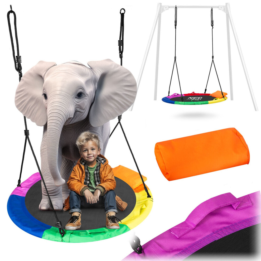 Balançoire nid de cigogne multicolore Swingo XXL 110 cm