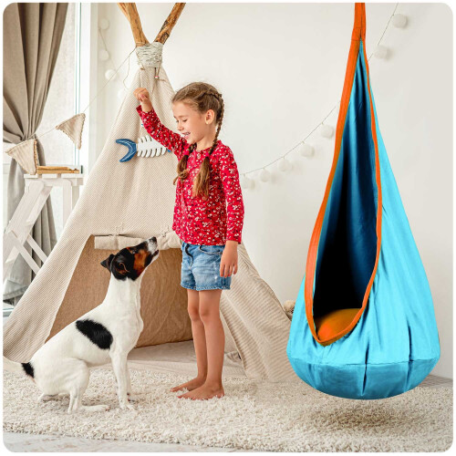 Cocoon hangstoel Neo-Sport turquoise 1