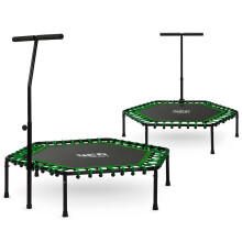 Trampoline de fitness avec poignée 127 cm Neo-Sport - hexagonal vert