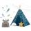Tenda Teepee Nukido per bambini con luci - Blu 9