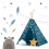 Tenda Teepee Nukido per bambini con luci - Blu 10