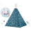 Tenda Teepee Nukido per bambini con luci - Blu 4