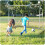 Fodboldmål 245 x 155 x 80 cm + målmåtte 14
