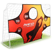 Portería de fútbol 245 x 155 x 80 cm + tapete de diana