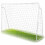 Fodboldmål 245 x 155 x 80 cm + målmåtte 2
