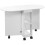 Homcom HOMCOM Folding Dining Table for Small Spaces with 2-tier Shelves White 8