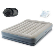Materasso gonfiabile 203x152x30 cm con pompa elettrica incorporata INTEX 64118