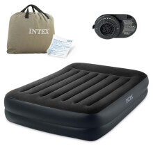 Matelas gonflable 203x152x42 cm avec pompe électrique intégrée INTEX 64124