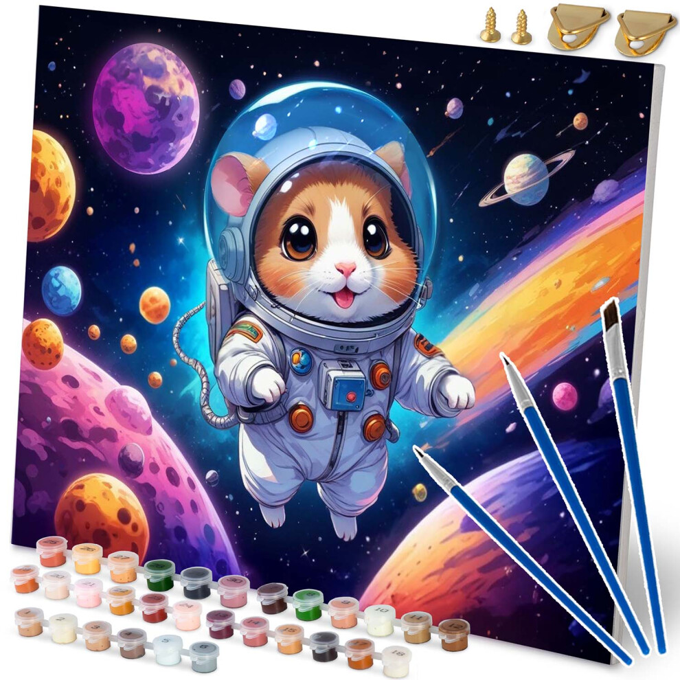 Tableau à peindre par numéros 40x50 cm Massido Astronauta